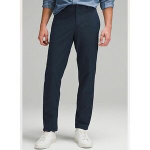 Lululemon ABC Pant Classic Warpstreme Navy Blue Mens 35x30 New